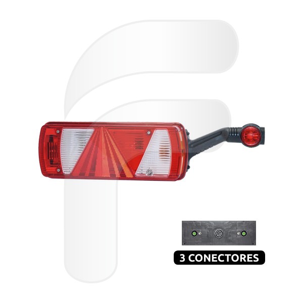 REAR LAMPS REAR LAMPS WITH TRIANGLE 3 CONNECTOR ECOPOINT LL RIGHT